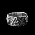 Odin Norse Rune Couple Ring — Stainless Steel