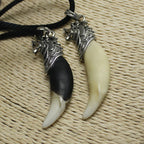 Wolf Tooth Necklace Man Brave Real Tooth Pendant Punk Rock Wild Accessories Classic Jewelry