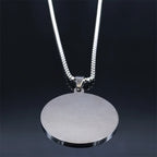 Star Pentacle Silver Pendant Necklace — Stainless Steel
