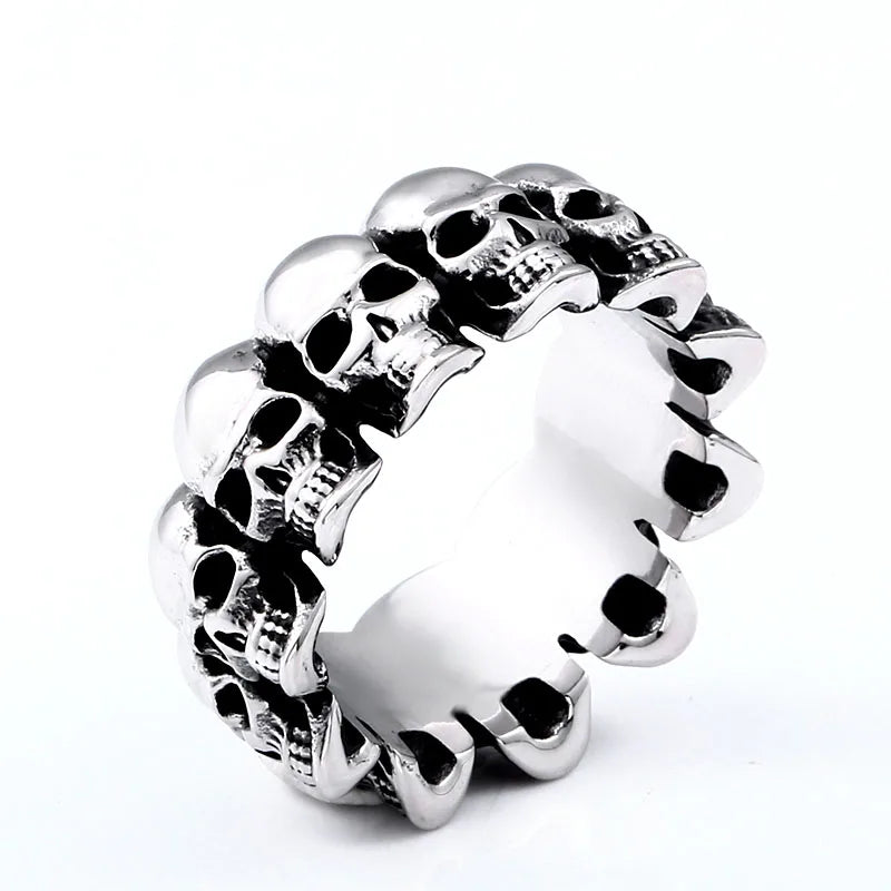 Skull Ring — Stainless Steel Punk Biker