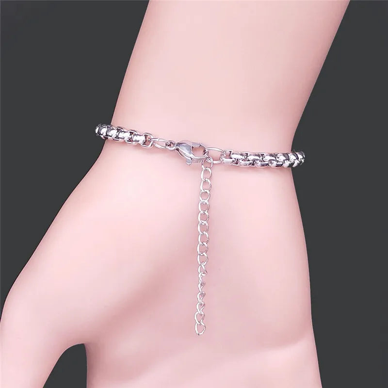 Steel Bracelet Hekate Wheel Strophalos Hecate