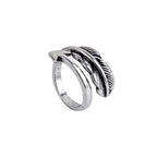 Vintage Feather Open Ring for Men & Women — Adjustable, 24 Styles