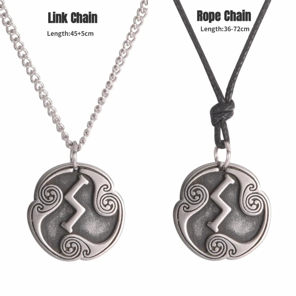 24 Viking Runes Amulet Pendant Set — Stainless Steel