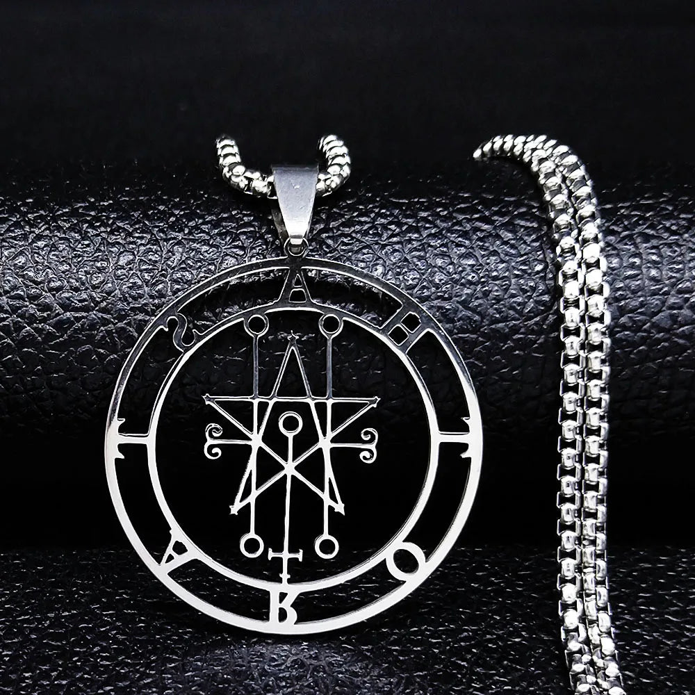Astaroth Sigil Pendant Necklace — Stainless Steel