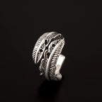 Vintage Feather Open Ring for Men & Women — Adjustable, 24 Styles