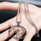 Demon Seal Vual Pendant — Silver Stainless