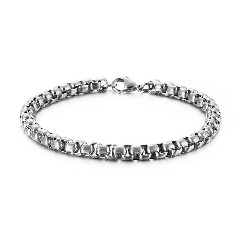Minimalist 3/4/5/6/7mm Cuba Chain Bracelet Homme 100% Stainless Steel Braslet Punk Link Braclet Gift For Him Pulseiras