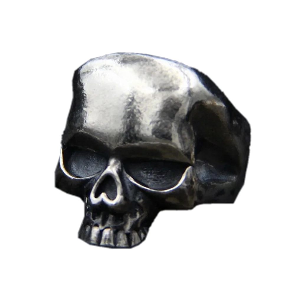 BOCAI Retro silver skull ring men models personalized original design ring