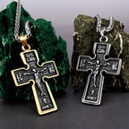 Jesus Christ Cross Pendant Necklace — 316L Stainless Steel