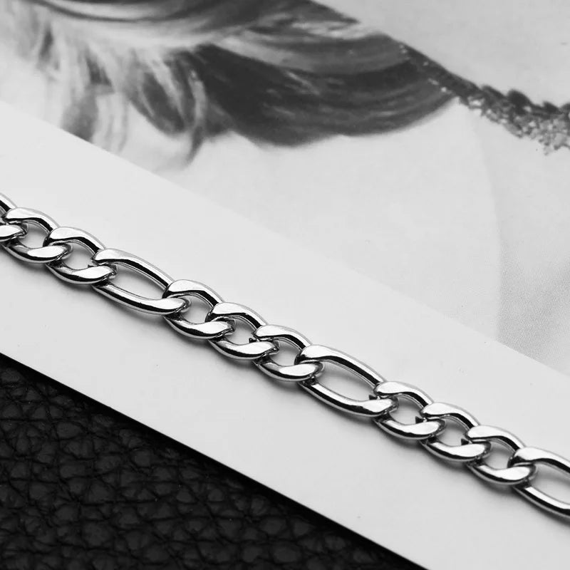 Figaro Chain Necklace 8mm — Stainless Steel