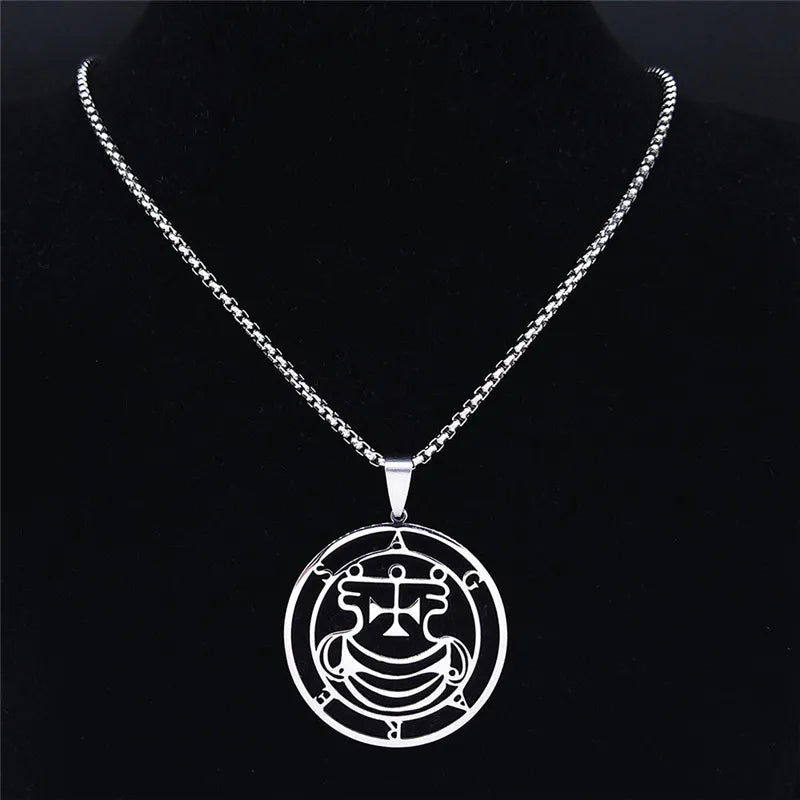 Sigil de Lucifer Agares Necklace — Stainless