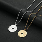 CHENGXUN Lucky Japanese Coin Necklace Mens Womens 5 Yen Coin Pendant Necklace Vintage Stainless Steel Good Luck Jewelry Gift