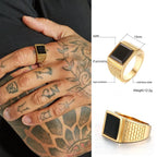 Eagle Signet Ring — Gold Stainless Steel