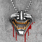 Samurai Stainless Steel Pendant Necklace