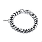 Cuban Curb Chain Bracelet — Stainless Steel