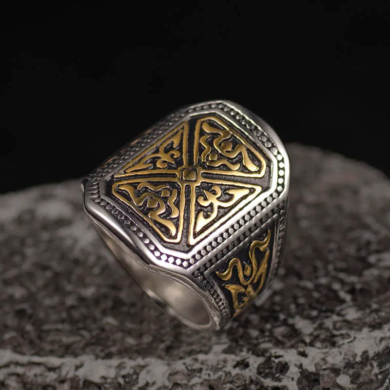 Valily Stainless Steel Men's Ring Fashion Biker Band Rings Jewelry Party gift Jewelry