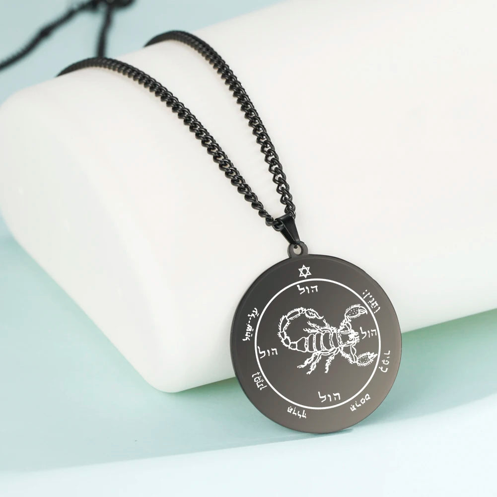 King Solomon Mars Pentacle Amulet — Stainless Steel