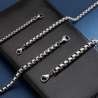 Minimalist 3/4/5/6/7mm Cuba Chain Bracelet Homme 100% Stainless Steel Braslet Punk Link Braclet Gift For Him Pulseiras