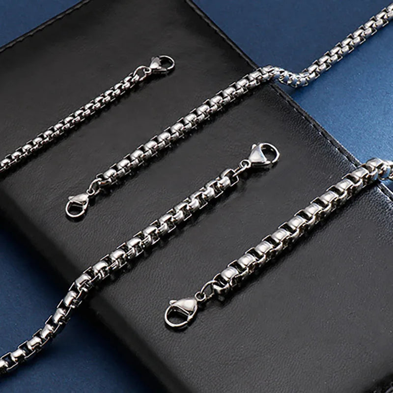 Minimalist 3/4/5/6/7mm Cuba Chain Bracelet Homme 100% Stainless Steel Braslet Punk Link Braclet Gift For Him Pulseiras