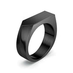 Smooth Signet Ring — Stainless Steel