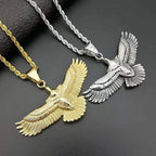 Trendy Eagle Pendant Silver 925 Men Necklace Retro Punk Style Flying Eagle Choker Necklace Male Party Accessories Boyfriend Gift