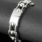 Massive Man Bracelet On Hand Wrist Accessories Polished Stainless Steel Iron Jewelry Bracelets Male Engravable Mannen