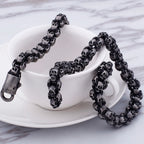 12MM Wide Stainless Steel Mens Skull Link Chain Necklace Men Punk Gothic Choker Skeleton Bracelet Men Man 50 70CM Long