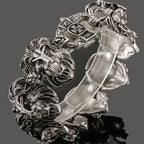 Lion Heads Link Chain Man Bracelet Heavy Stainless Steel Men's Charm Bracelets Bangles Best Friends On Hand Bands Male
