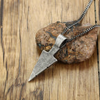 Arrowhead Tribal Spear Pendant — Stainless