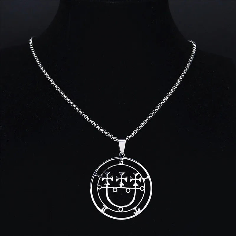 Sigil Lucifer Sitri Pendant Necklace — Stainless Steel