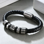 Stainless steel men's bracelet, European and American Freemasonry Logo magnet titanium steel bracelet souvenir