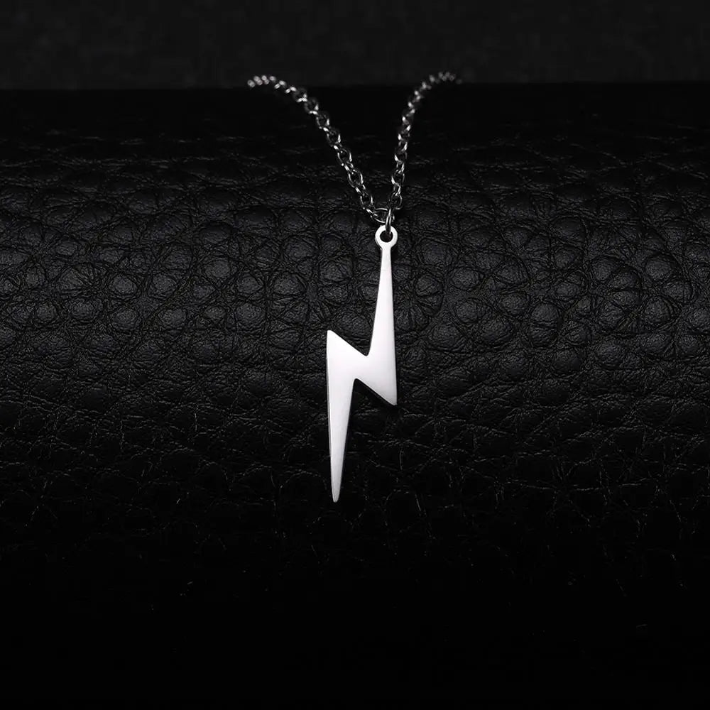 My Shape Lightning Necklaces For Women Tooth Mountain Heart Stainless Steel Necklace Choker Fashion Jewelry Gifts For friend