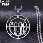 Sigil Lucifer Chain Pendant Necklace — Stainless Steel