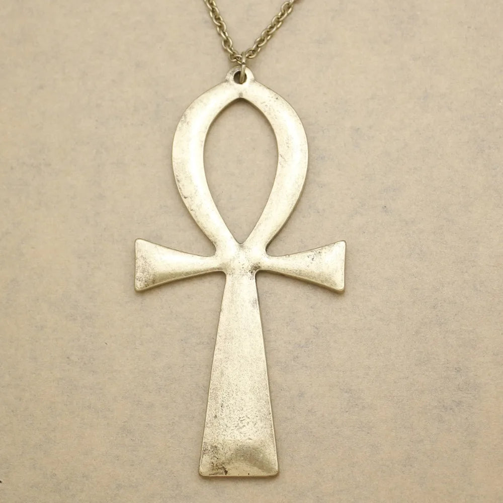 Big Egyptian Ankh Cross Pendant — Stainless Steel