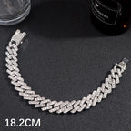 Luxury Full Rhinestone Big Tennis Chain Bracelets For Women Men Fashion Bling Iced Out Square Crystal Bracelet On Hand Jewelry