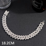 Eye Iced Out Tennis Chain Bracelet — Stainless Steel