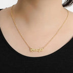 New Constellation Zodiac Necklaces Jewelry for Women Antique Style Designed Letter Taurus Aries Pendant Necklaces Gift Collier