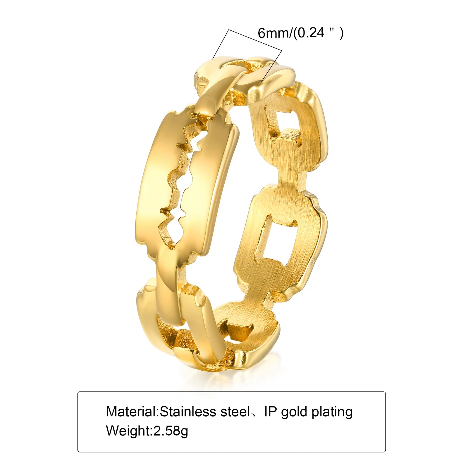 Razor Blade Ring — Stainless Steel