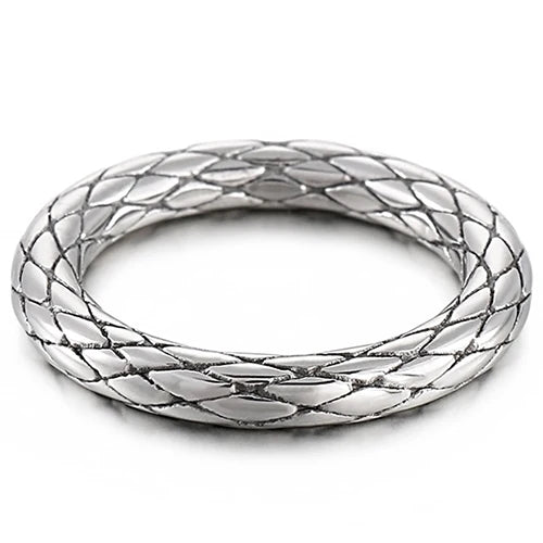 Vintage Stainless Steel Ring For Men Women Men's Finger Rings Gold Color Engraveable Wedding Band Man Titanium Rocker