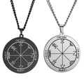 Solomon Seal Pendant Necklace — Stainless Steel