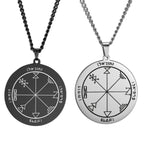 Solomon Seal Pendant Necklace — Stainless Steel