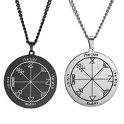 Solomon Pentacle Seal Pendant Necklace — Stainless Steel