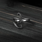 Octopus Tentacle Adjustable Ring — Stainless Steel