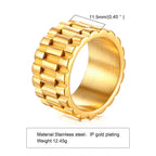 11mm Watch Band Ring — Gold