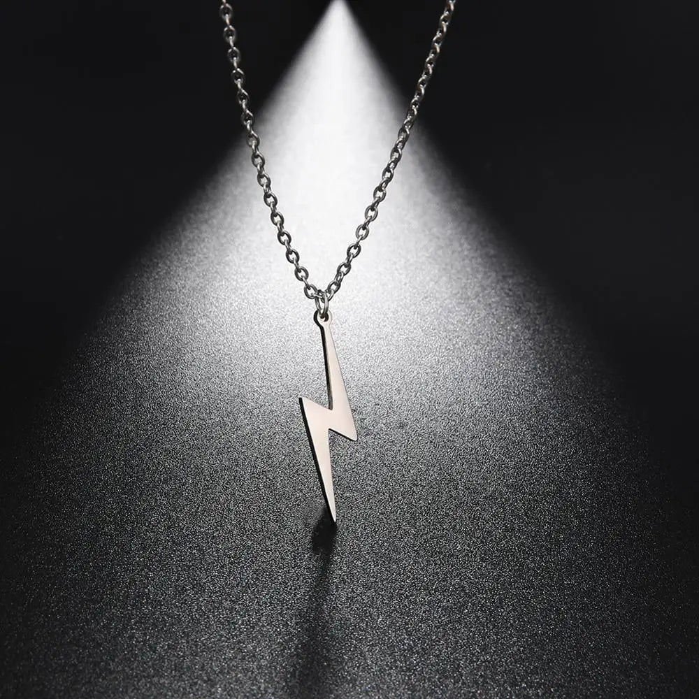 My Shape Lightning Necklaces For Women Tooth Mountain Heart Stainless Steel Necklace Choker Fashion Jewelry Gifts For friend