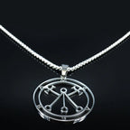 Baphomet Steel Pendant Lucifer Sigil Seal Satan