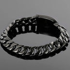 Polished Brushed Matte Black Stainless Steel Bracelet For Men Mannen Armband Jewelry Accessories 12/13/18MM On Hand