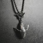 Charm Blue Whale Jumping Pendant Necklace Fashionable Men And Women Simple Necklace Sweater Chain Accessories Jewelry