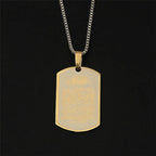 Allah Ayatul Kursi Arabic Pendant Necklace — Stainless Steel