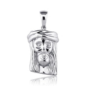 Jesus Piece Pendant Necklace — Silver